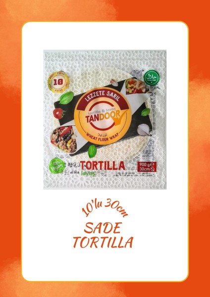 Lavaş & Tortilla 30 cm 900 gr 10'lu