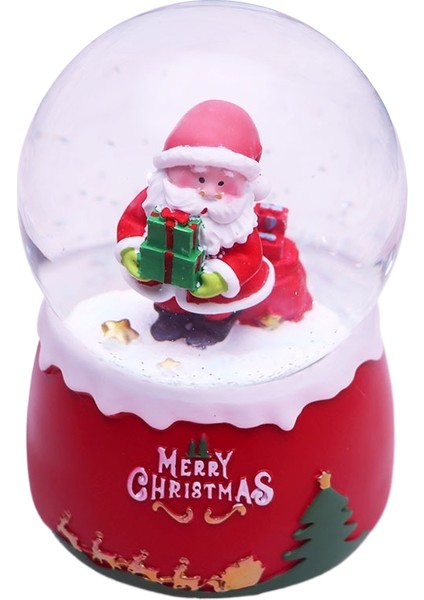 Noel Kristal Top Müzik Kutusu Yılbaşı Ağacı Yaşlı Adam Kristal Top Müzik Kutusu Dekorasyon Hediye (Yurt Dışından)