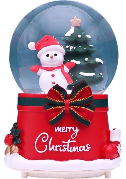 Noel Kristal Top Müzik Kutusu Yılbaşı Ağacı Yaşlı Adam Kristal Top Müzik Kutusu Dekorasyon Hediye (Yurt Dışından)