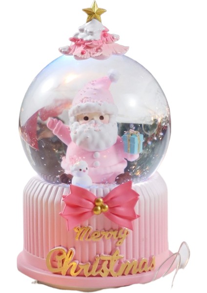 Noel Kristal Top Müzik Kutusu Yılbaşı Ağacı Yaşlı Adam Kristal Top Müzik Kutusu Dekorasyon Hediye (Yurt Dışından)