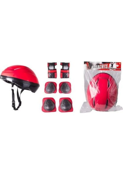 Berattoys Çocuk Kask Dizlik Dirseklik Eldiven Seti Koruyucu Set Scooter Paten Koruyucu Ful Set