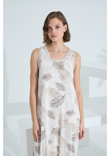 Bambu Kolsuz Kadın Yazlık Gecelik 72049