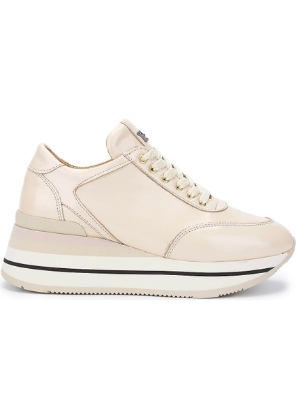 Kadın Deri Bej Rugan Sneakers & Spor Ayakkabı 923 1200 Bn Ayk Y25 Bej Rgn