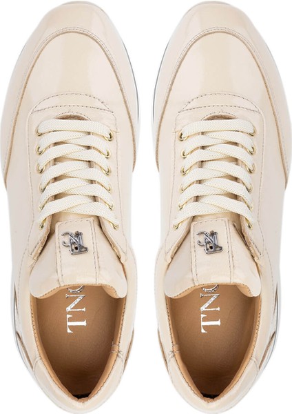 Kadın Deri Bej Rugan Sneakers & Spor Ayakkabı 923 1200 Bn Ayk Y25 Bej Rgn