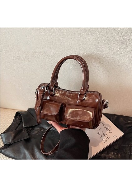 Modaya Uygun ve Çok Yönlü, Üst Düzey, Sade Kadın Haberci Çantası (Yurt Dışından)