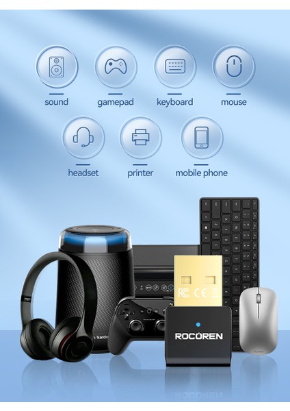 Bluetooth Adaptör 5.3 Yüksek Performans Düşük Gecikme Ce/fc/rohs Lisanslı Süper Hızlı USB Bluetooth Adaptör 5.3 Son Nesil Teknoloji
