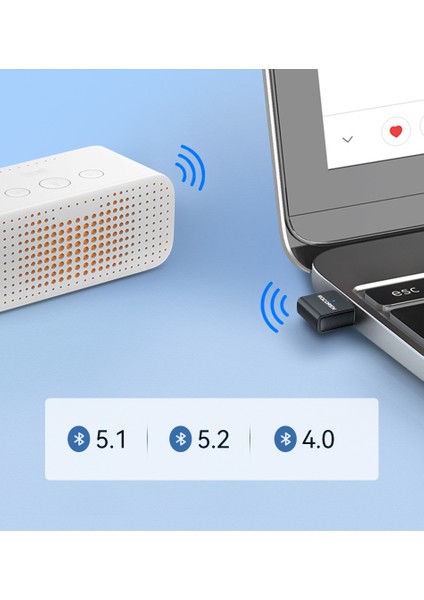 Bluetooth Adaptör 5.3 Yüksek Performans Düşük Gecikme Ce/fc/rohs Lisanslı Süper Hızlı USB Bluetooth Adaptör 5.3 Son Nesil Teknoloji