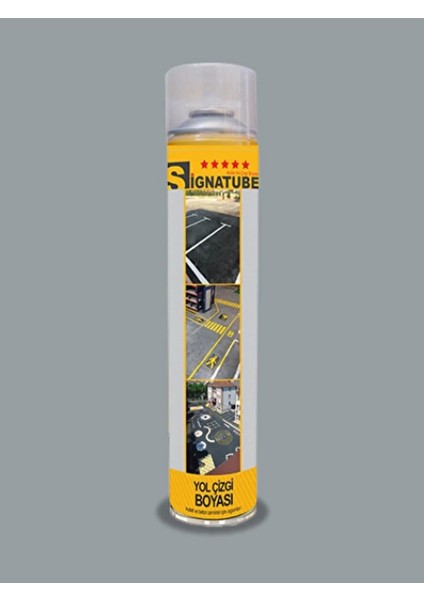 Safetyline Sprey Yol Çizgi Boyası Gri 750 ml