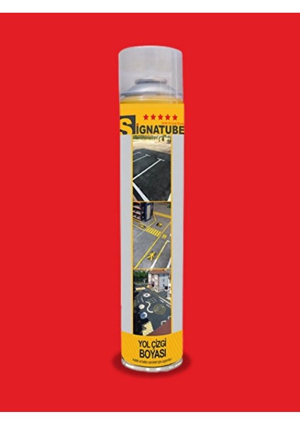 Safetyline Sprey Yol Çizgi Boyası Kırmızı 750 ml