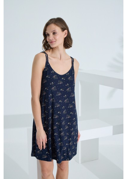 Bambu Ip Askılı Yazlık Kadın Gecelik 72073 fiyatları