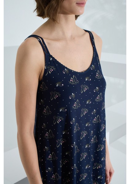 Bambu Ip Askılı Yazlık Kadın Gecelik 72073 modelleri