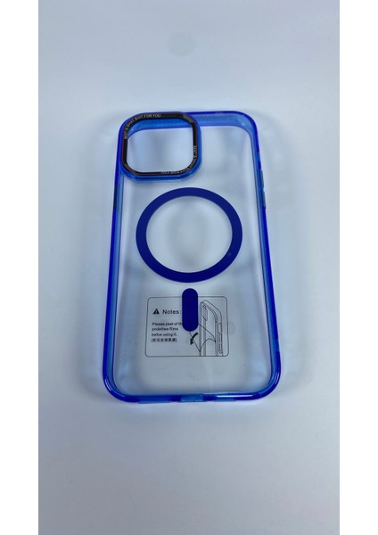 Apple iPhone 14 Pro Max Uyumlu Hoparlör Korumalı Magsafe Transparan Rex Cover Silikon Kılıf