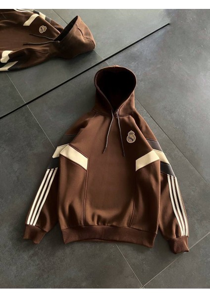 Kapüşonlu Real Sweatshırt - 3 Iplik Şardonlu