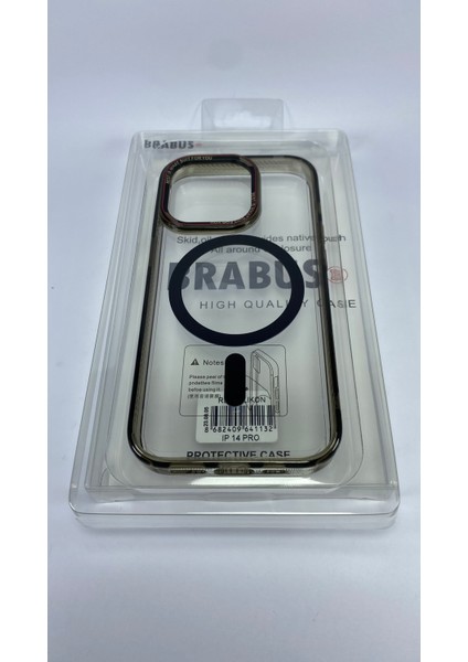 Apple iPhone 14 Pro Uyumlu Hoparlör Korumalı Magsafe Transparan Rex Cover Silikon Kılıf