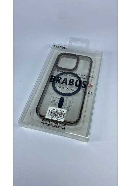 Apple iPhone 14 Pro Uyumlu Hoparlör Korumalı Magsafe Transparan Rex Cover Silikon Kılıf