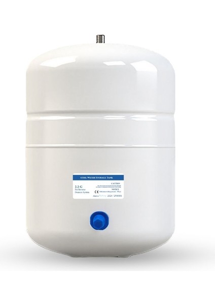 2.2g 8 Litre Paslanmaz Çelik Su Deposu – Su Arıtma Tankı + Tank Vanası