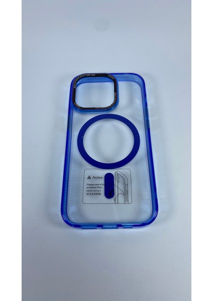 Apple iPhone 14 Pro Uyumlu Hoparlör Korumalı Magsafe Transparan Rex Cover Silikon Kılıf