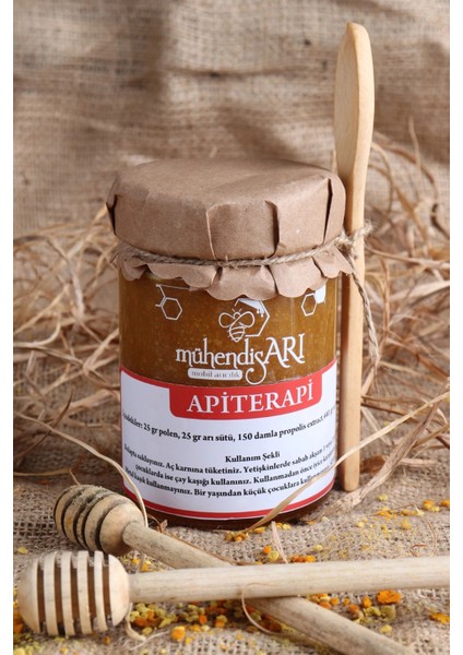 MühendisARI Kestane Artvin Yöresi Ballı Apiterapi - Bal Polen Propolis Arı Sütü Karışımı - 1 kg