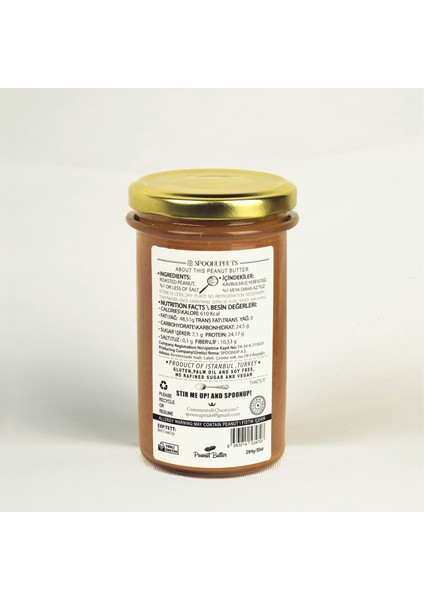 Spoonup Sade(Deniz Tuzlu )Fıstık Ezmesi 284 gr