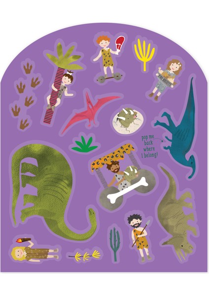 Tak Çıkart Sticker Oyun Sahnesi / Dino *yeni*