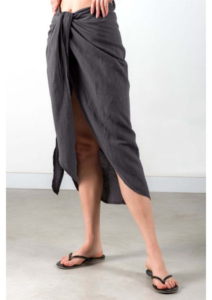 Linen Pareo Antrasit fırsatları