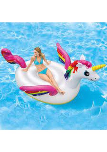 Unicorn Tek Boynuzlu Tutmaçlı Ada Binici 287X193X165 cm IBN57281