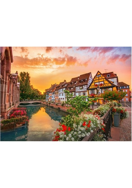2 Adet 1000 Parça Puzzle - Colmar ve Londra