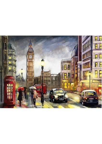 2 Adet 1000 Parça Puzzle - Colmar ve Londra
