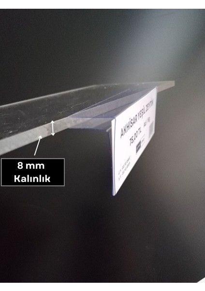 Cam Raflar için (10x4 Cm) Pvc Etiketlik, Şeffaf Etiket Cebi Cam Rafa Takılan Ürün isimliği Etiketliği fiyatları