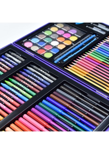 128PCS Çocuk Resim Araçları Seti Sanat Malzemeleri Boya Kalem Öğrenciler Için Özel (Yurt Dışından) fiyatları