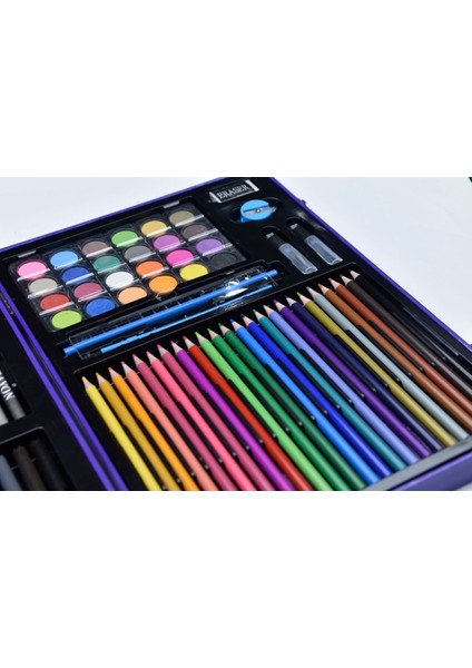 128PCS Çocuk Resim Araçları Seti Sanat Malzemeleri Boya Kalem Öğrenciler Için Özel (Yurt Dışından) fırsatları