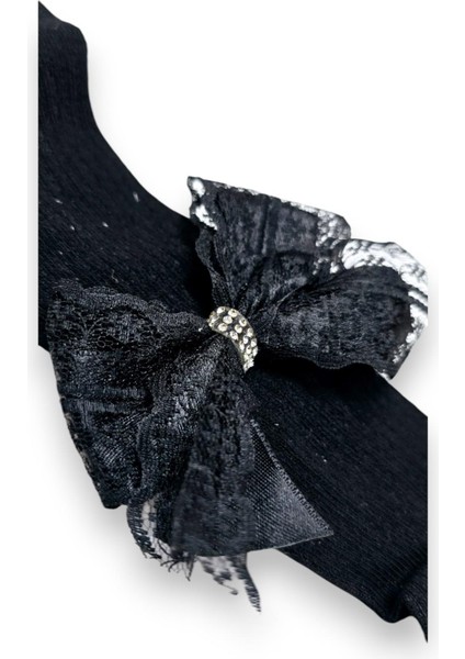 Taşlı Fiyonklu Çocuk Koton Külotlu Çorap fırsatları