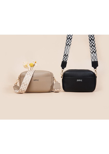 Bayan Çanta Büyük Kapasiteli Fermuarlı Omuz Crossbody Çanta Kadın Küçük Kare Çanta (Yurt Dışından) indirimleri