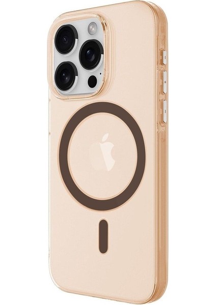 Apple iPhone 16 Pro Max Uyumlu Magsafe Transparan Darbe Koruyucu Emici Silkon Perth Kılıf