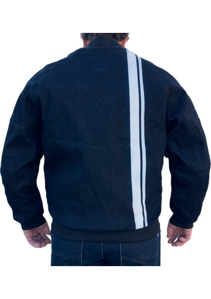 Night Flight Bomber Dark Blue Korumalı Motosiklet Montu fiyatları