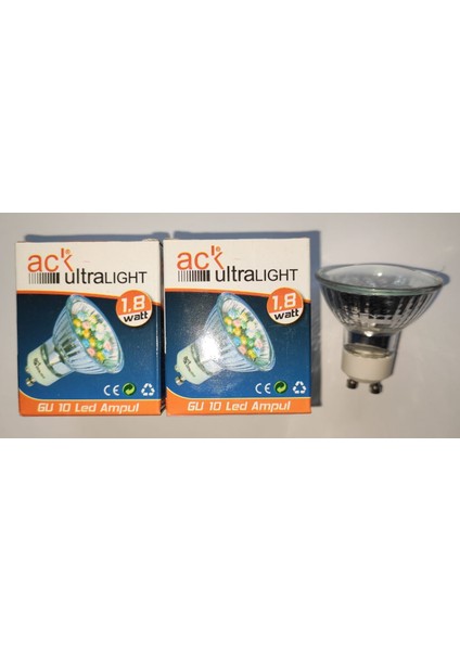 1,8 Watt GU10 Duy 220-240V Rgb LED 4 Adet
