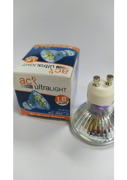 1,8 Watt GU10 Duy 220-240V Rgb LED 4 Adet