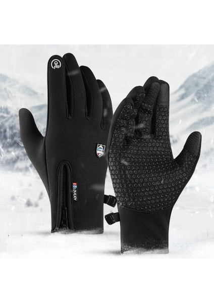 DB22-SIYAH Tarzı S Beden Kış Su Geçirmez Bisiklet Eldiveni Erkekler Motosiklet Siyah Sıcak Tam Parmak Dokunmatik Ekran Eldiveni (Yurt Dışından) fiyatları