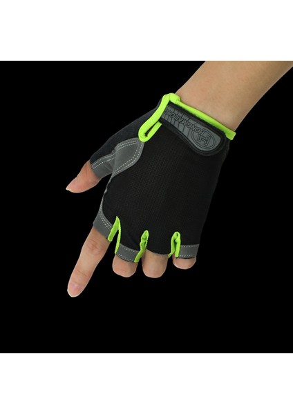 Altın Tarzı L Boyutu Bisiklet Kaymaz Anti-Ter Erkek Kadın Yarım Parmak Eldiven Nefes Anti-Şok Spor Eldiven Bisiklet Bisiklet Eldiveni (Yurt Dışından) fırsatları