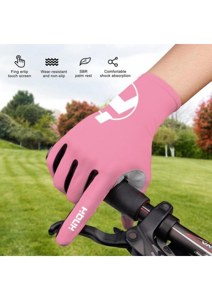 Pembe Tarzı M Boyutu Yenı Kadın Bisiklet Eldiveni Pembe Tam Parmak Bisiklet Eldiven Anti Kayma Jel Pedi Motosiklet Mtb Yol Bisikleti Eldiven Luva Eldivenler Erkekler Eldiven (Yurt Dışından) fırsatları