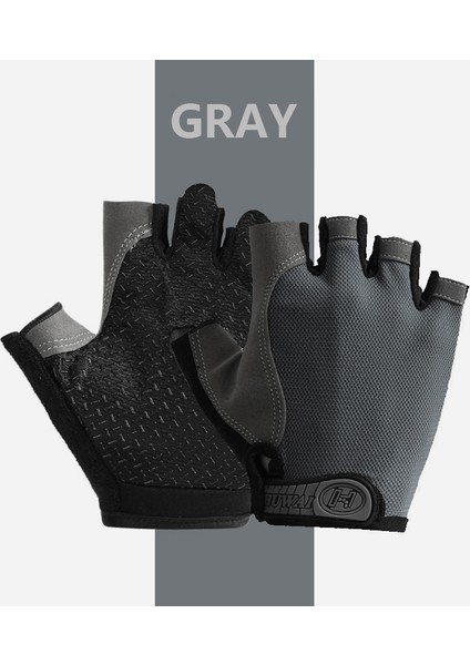 Gri Tarzı L Boyutu Erkekler Kadınlar Için Bisiklet Eldiveni Kaymaz Yarım Parmak Mtb Bisiklet Motosikletçi Eldiven Parmaksız Taktik Spor Eldiveni Bisiklet Aksesuarları (Yurt Dışından)