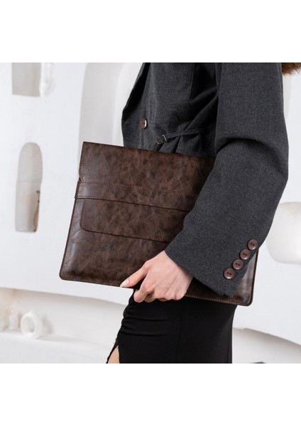 12.9 13 13.3 13.6 Inç Uyumlu Tablet Notebook Laptop Kılıfı M1 M2 M3 Macbook Air Pro Evrak Portföy Çanta