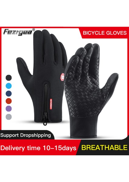 Gri Tarzı L Boyutu Kış Bisiklet Sporları Tam Parmak Su Geçirmez Dokunmatik Ekran Sıcak Eldiven Erkek ve Kadın Dağcılık Eldivenleri (Yurt Dışından) indirimleri