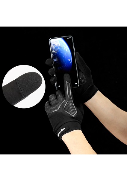 Siyah Stil L Boyutu Uzun Parmak Kaymaz Şok Emici Bisiklet Eldiveni Ilkbahar ve Yaz Erkek Nefes Güneş Koruyucu Dokunmatik Ekran Bisiklet Eldiveni (Yurt Dışından) indirimleri