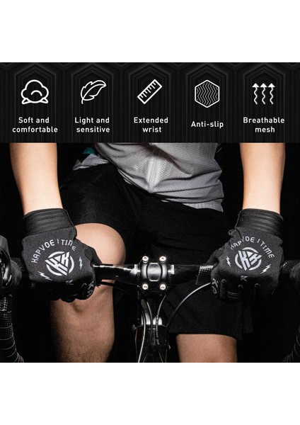 KES021-01 Tarzı Xl Boyutu Erkek Kadın Bisiklet Eldiveni Tam Parmak Bisiklet Motosiklet Eldivenleri Nefes Kaymaz Hafif Bisiklet Eldiveni Mtb Yol Dağ (Yurt Dışından) indirimleri
