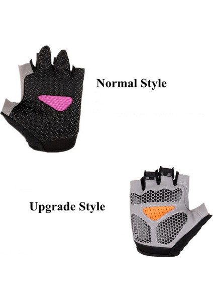 Yeşil Stil S Beden Anti-Şok Spor Eldiven Bisiklet Kaymaz Yarım Parmak Eldiven Nefes Spor Eldiven (Yurt Dışından) indirimleri