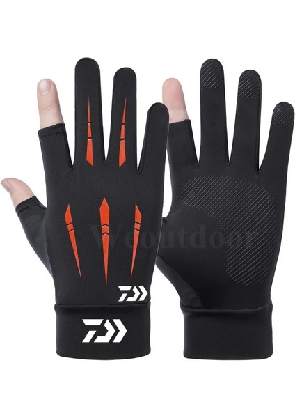 Erzhihongbaı4 Tarzı M Boyutu Daiwa Yaz Açık Erkek Bisiklet Buz Ipek Kaymaz Balıkçı Eldivenleri Uv Koruma Nefes Yüksek Elastikiyet Balıkçı Eldivenleri (Yurt Dışından)