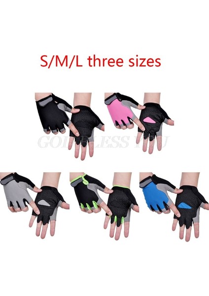 No.4 Stili L Boyutu Silikon Mtb Yol Bisiklet Eldiveni Kaymaz Anti-Ter Yarım Parmak Eldiven Kamp Yürüyüş Eldiveni Spor Salonu Fitness Spor Bisiklet Dro (Yurt Dışından) fiyatları