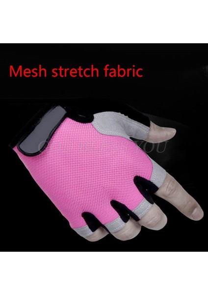 No.4 Stili L Boyutu Silikon Mtb Yol Bisiklet Eldiveni Kaymaz Anti-Ter Yarım Parmak Eldiven Kamp Yürüyüş Eldiveni Spor Salonu Fitness Spor Bisiklet Dro (Yurt Dışından) fırsatları