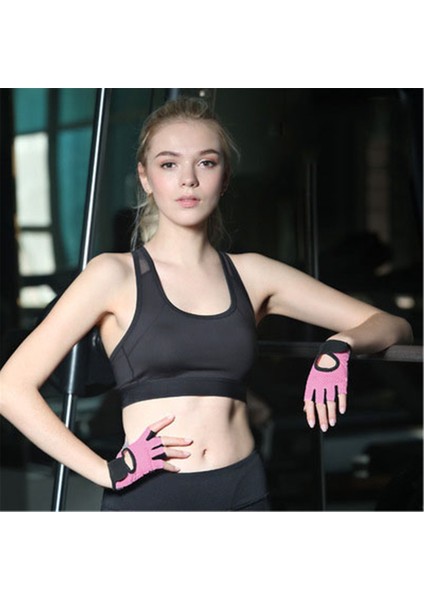 Mavi Stil M Boyutu Profesyonel Spor Salonu Fitness Eldiven Güç Ağırlık Kaldırma Kadın Erkek Crossfit Egzersiz Vücut Geliştirme Yarım Parmak El Koruyucusu 반 손가락 장갑 (Yurt Dışından) fırsatları